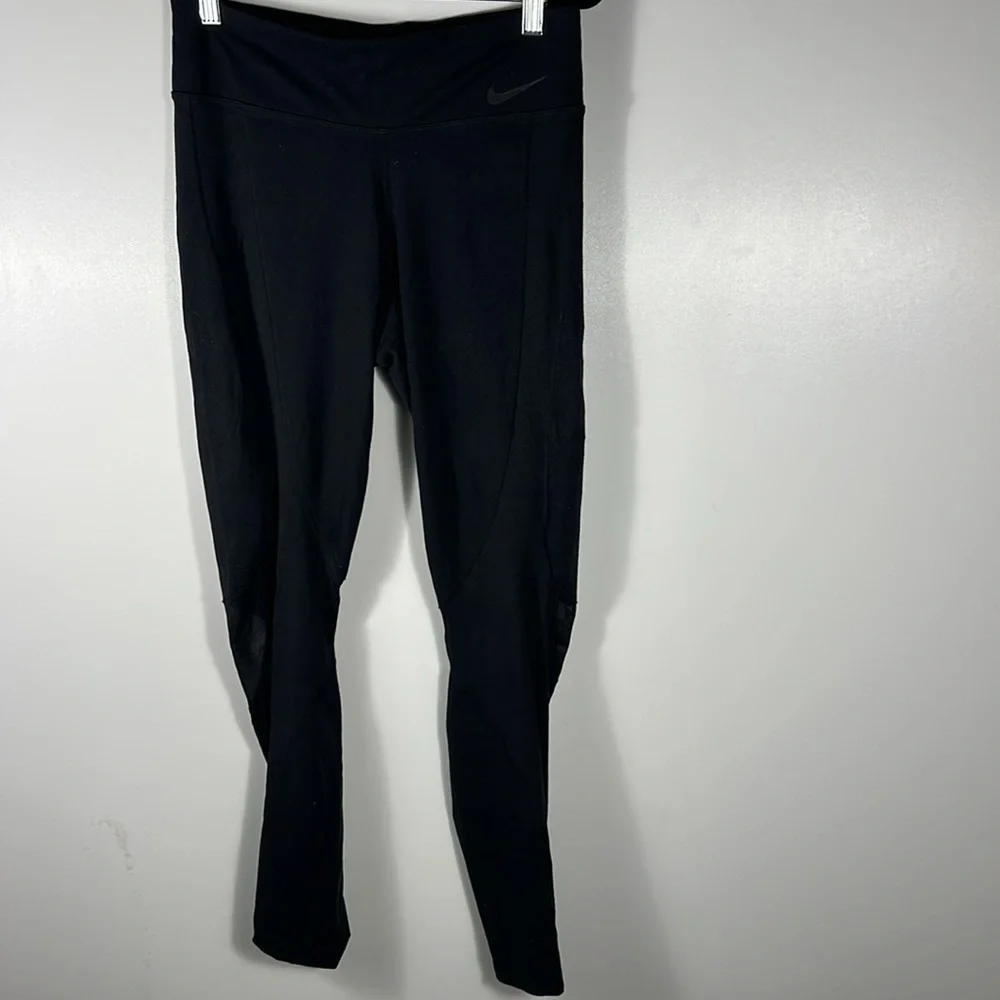 Nike Power Dri-Fit Legend Tight Full Length with Mesh Insert Leggings Sz M